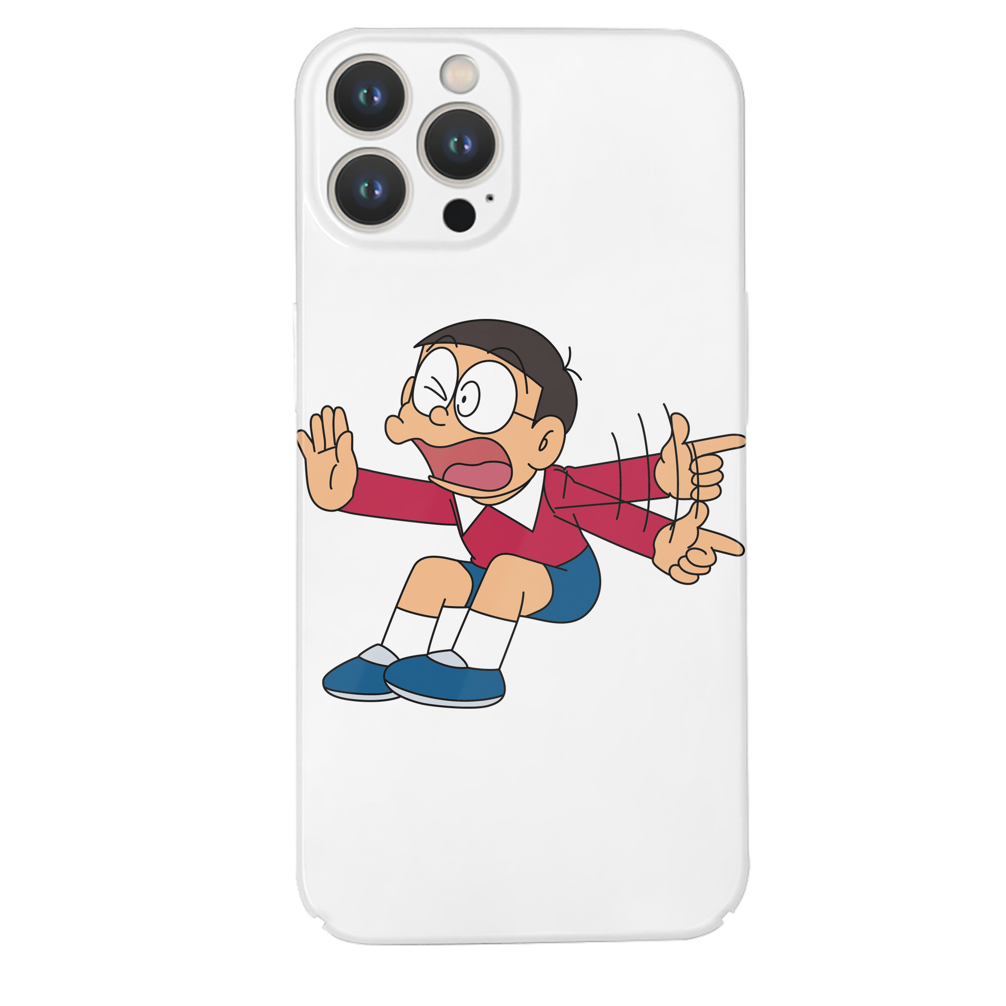 （画像用） ドラえもん 野比 のび太 Doraemon Nobita Nobi 【iPhone 14シリーズ対応】ハードケース
